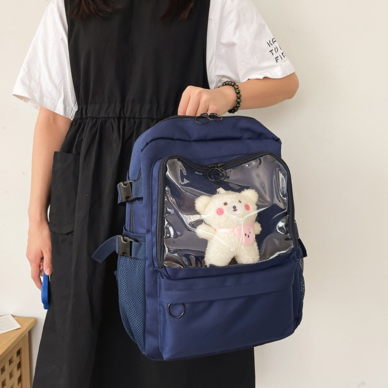 Ba Lô Đi Học Bằng Nylon Phong Cách Lolita Cho Tuổi Teen