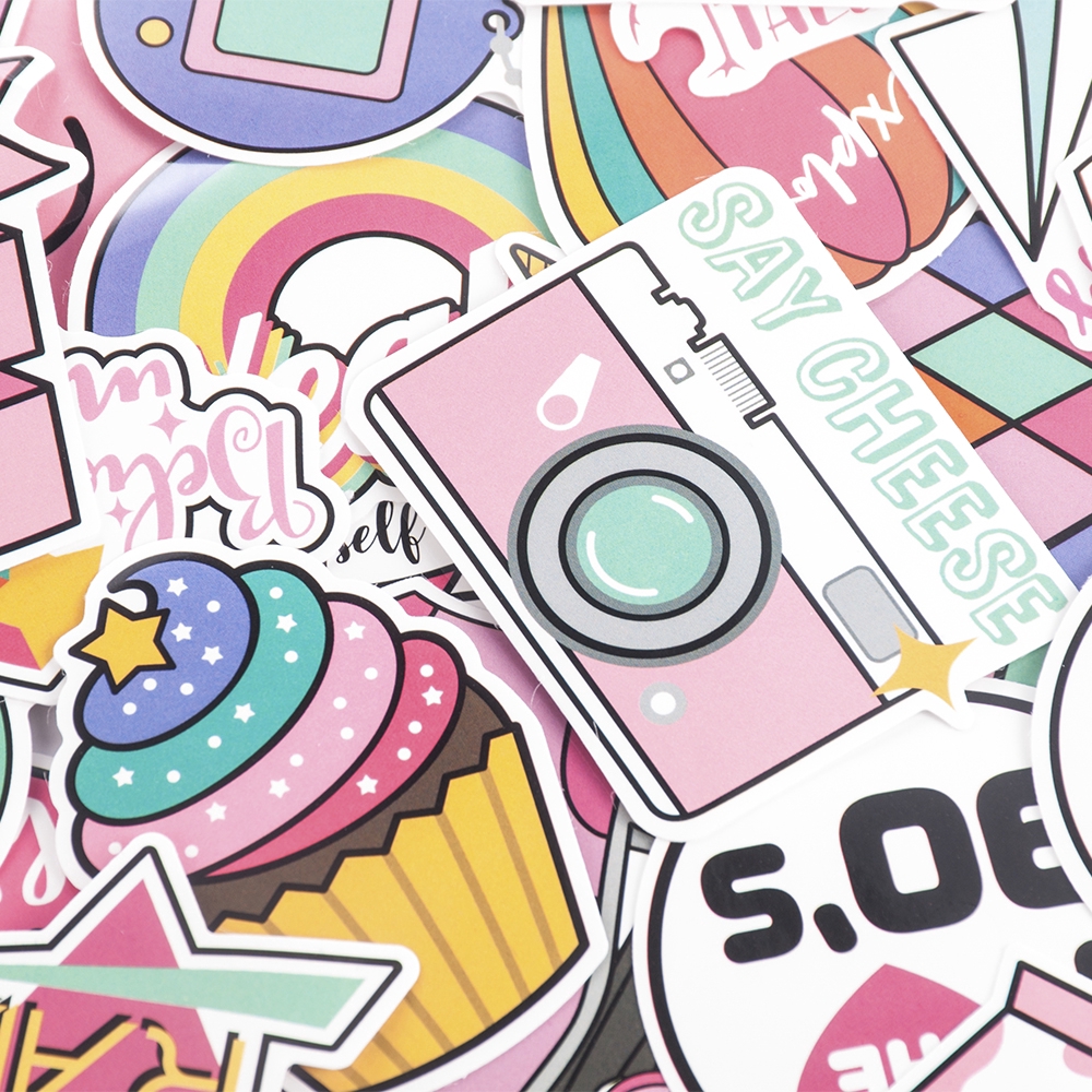 Set 60 Miếng Dán Trang Trí Đa Năng Chất Lượng Cao