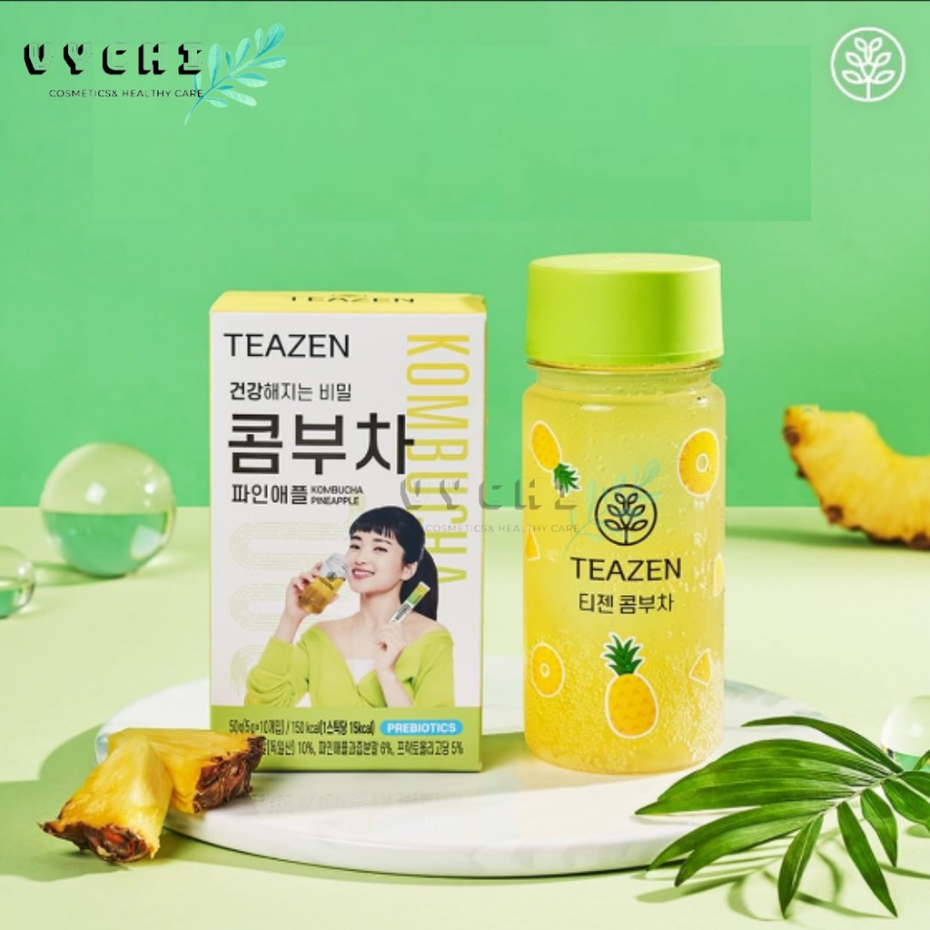 Trà Teazen Kombucha Vị Dứa Thanh Mát Giải Nhiệt Nhập Khẩu Hàn Quốc
