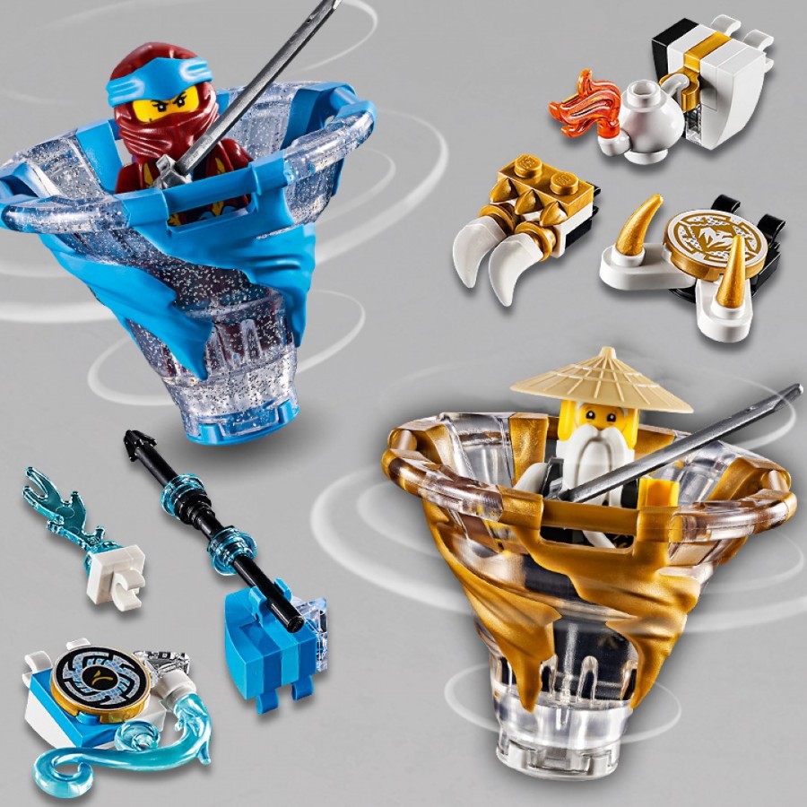 LEGO NINJAGO CON QUAY LỐC XOÁY NƯỚC VÀ LỐC XOÁY TỐI THƯỢNG - SẢN PHẨM LEGO CHÍNH HÃNG.