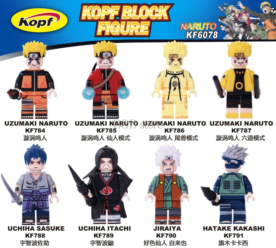 Mô Hình Đồ Chơi Lắp Ráp Lego Kf6078 Kf6112 Hình NARUTO