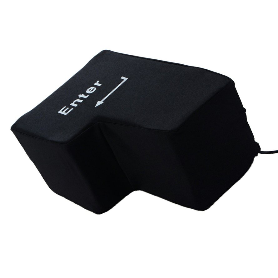 Máy tính Usb Siêu lớn Phím Return Key Nút thông hơi Enter Key Nap Pillow Lỗ thông hơi Nút quay lại