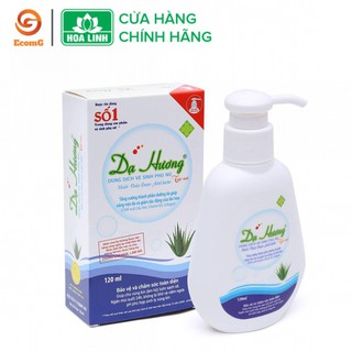 Dung dịch vệ sinh phụ nữ Dạ Hương lô hội 120ml - Chai dạng vòi xịt có tác dụng chống thô rát sạch sẽ tự tin DH4 01