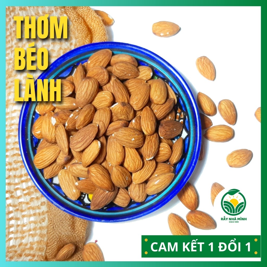 hạt nấu sữa hạt bà bấu lợi sữa cho bé. hạt hạnh nhân 100g