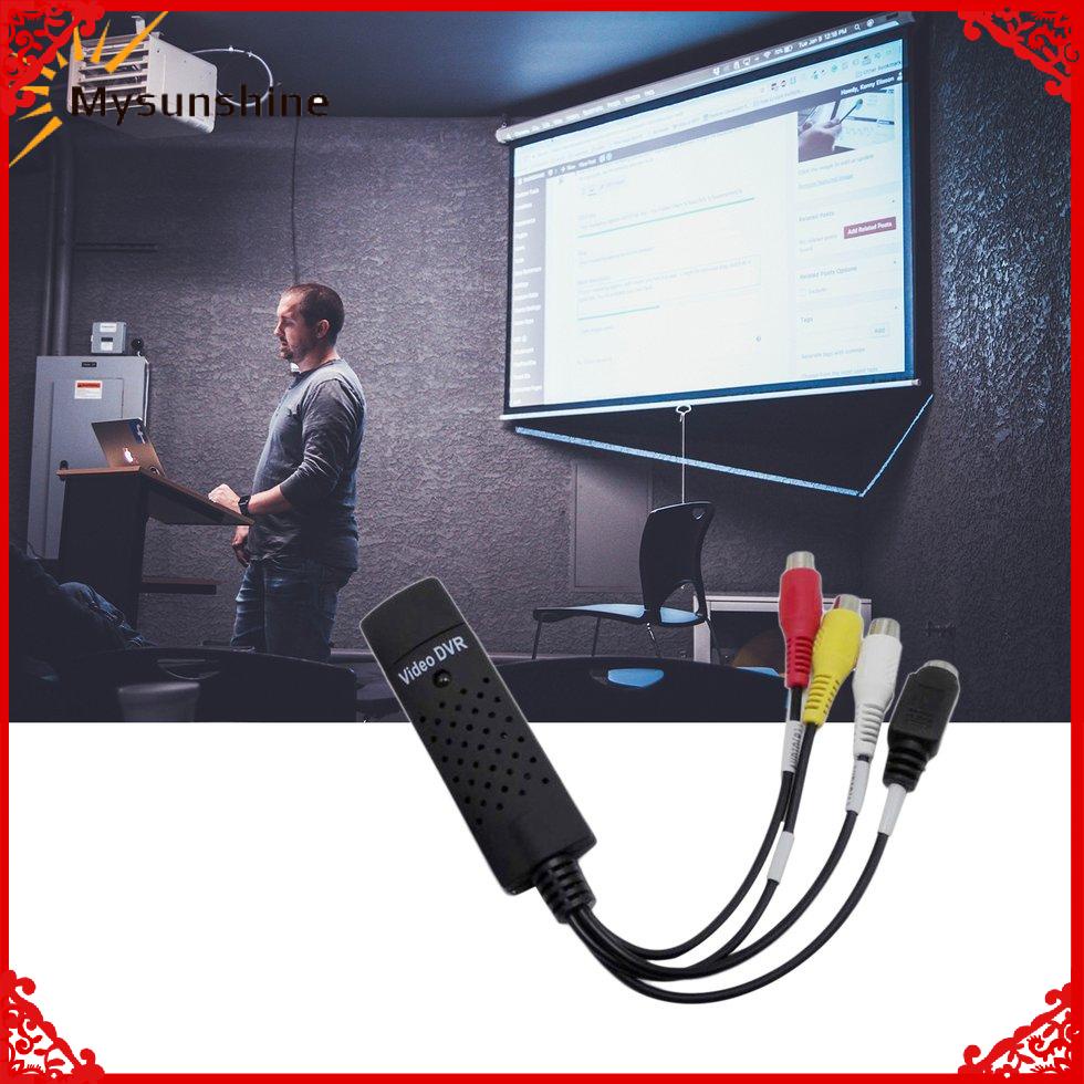 Đen Đầu Chuyển Đổi Usb 2.0 Cho Pc Tv Audio Dvd Dvr Vhs | BigBuy360 - bigbuy360.vn