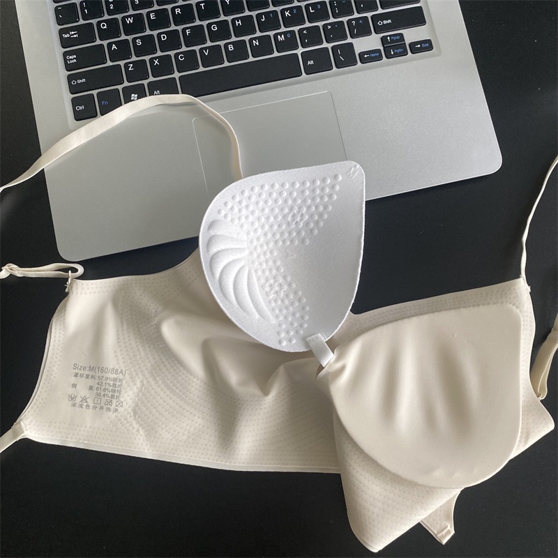 Áo Lót Lụa Lạnh Không Dây Lưng Thấp Nâng Ngực Tàng Hình Size S-XL