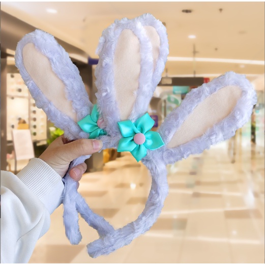Bờm turban tai thỏ stella kèm nơ xinh xắn cute dễ thương DF friends