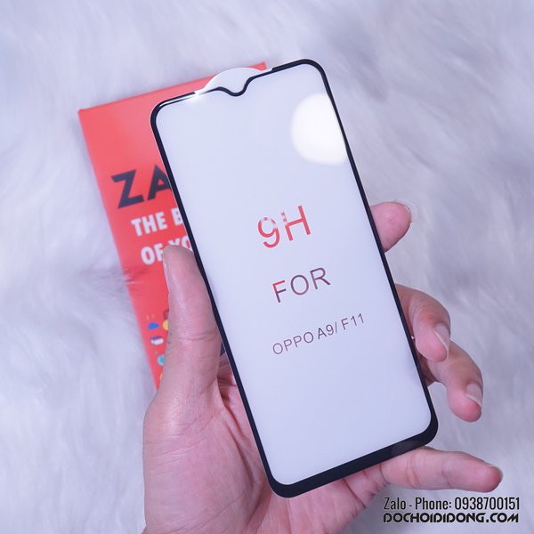 Dán Cường Lực Oppo A9 2020 Zacase Bo Viền Cao Cấp