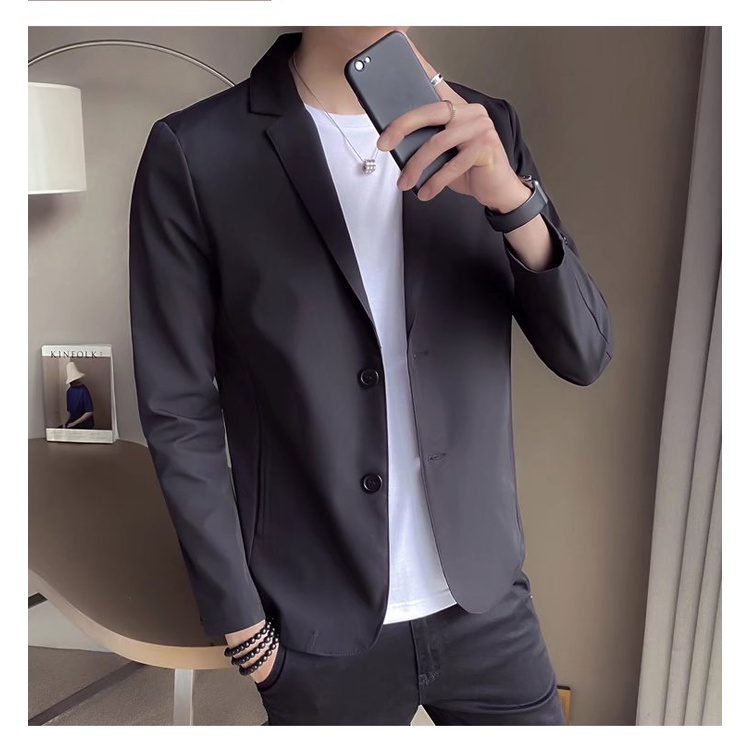 Áo khoác vest KT dáng ôm màu sắc đơn giản thời trang cao cấp cho nam