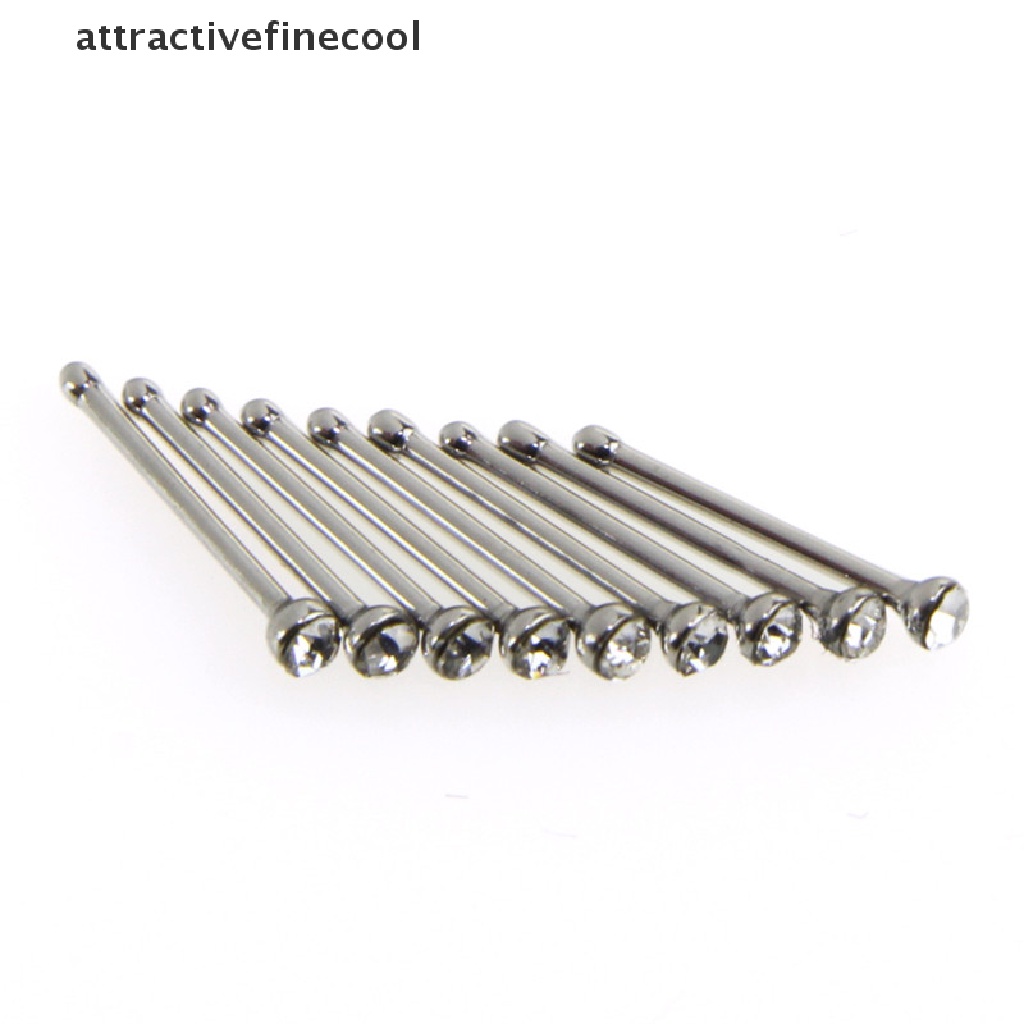 Set 60 Khuyên Mũi Bằng Thép Không Gỉ Đính Đá Cá Tính