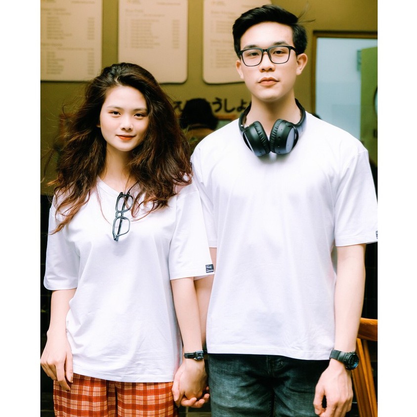 Áo thun tay lỡ unisex MADELA form rộng , áo phông trơn unisex  tay lỡ nhiều màu-  ATN
