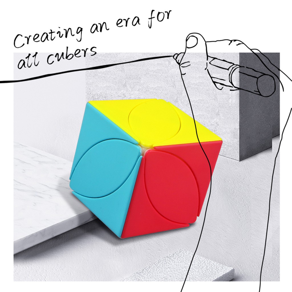 Rubik Lá Phong Biến Thể IVY Cube MAPLE LEAF QIYI Chính Hãng Stickerless