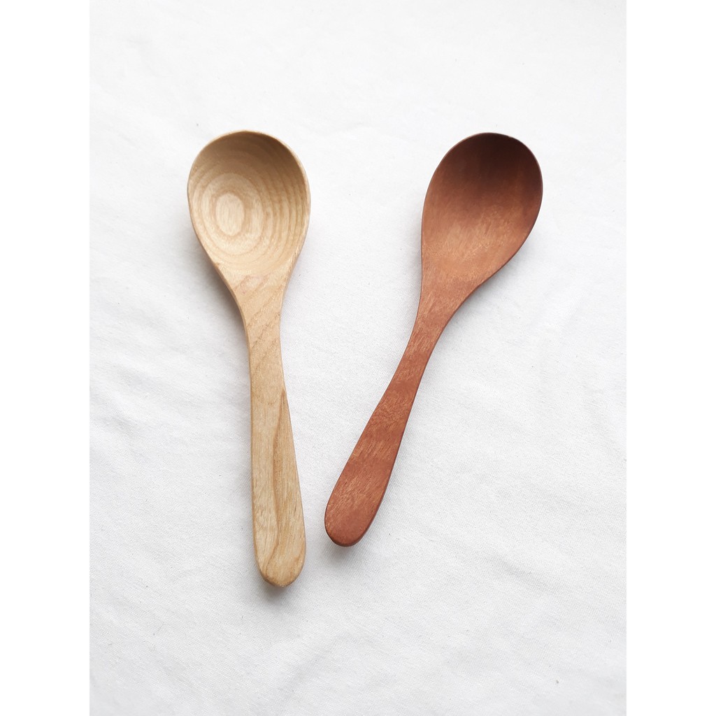 Thìa gỗ ăn cơm, chè 15.5 cm x 4 cm gỗ đẹp