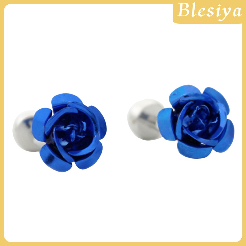 [Blesiya] Khuy Măng Sét Hoa Hồng Phong Cách Pháp