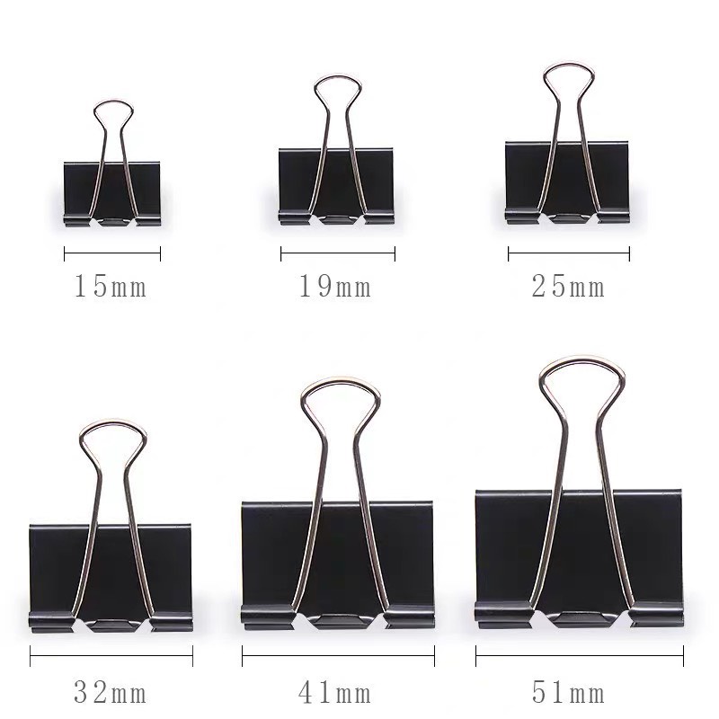 Kẹp giấy màu đen SDI THEARTSHOP