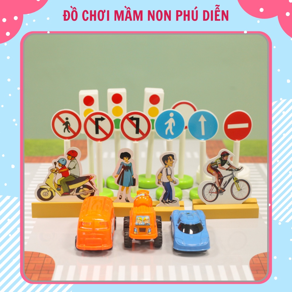 Sa Bàn Giao Thông Mầm Non Mô Phỏng Ngã Tư Đường Phố Thu Nhỏ Hình Thành Ý Thức An Toàn Giao Thông Cho Bé