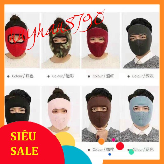 (sỉ lẻ giá rẻ) KHẨU TRANG NINJA Không CÓ KÍNH CẢ NAM CẢ NỮ
