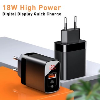 Củ cốc sạc usb và type c pd 18w baseus mirror chính hãng chân tròn