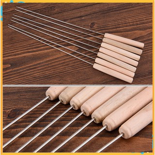 [ƯU ĐÃI!] 12 CÂY/BỘ - Xiên Nướng Inox - Xiên Que Nướng Inox 30cm - TIỆN LỢI