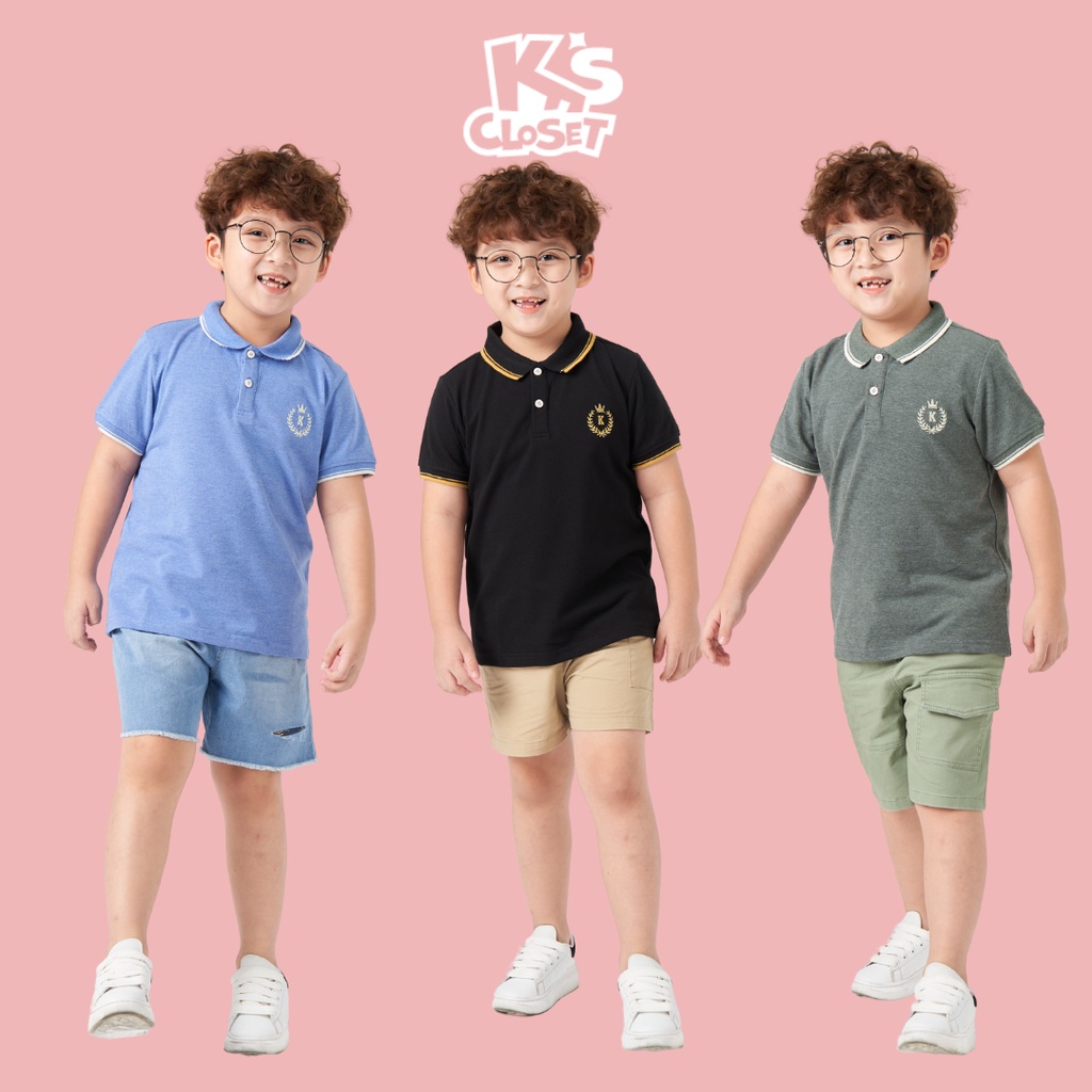 Áo Polo trẻ em K'S CLOSET chất vải mềm mịn, thoáng khí, kiểu dáng năng động KT17TWS KT91TWS E120ONS TMĐT