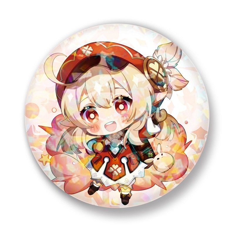 Huy hiệu cái áo IN HÌNH Genshin Impact game chibi dễ thương xinh xắn