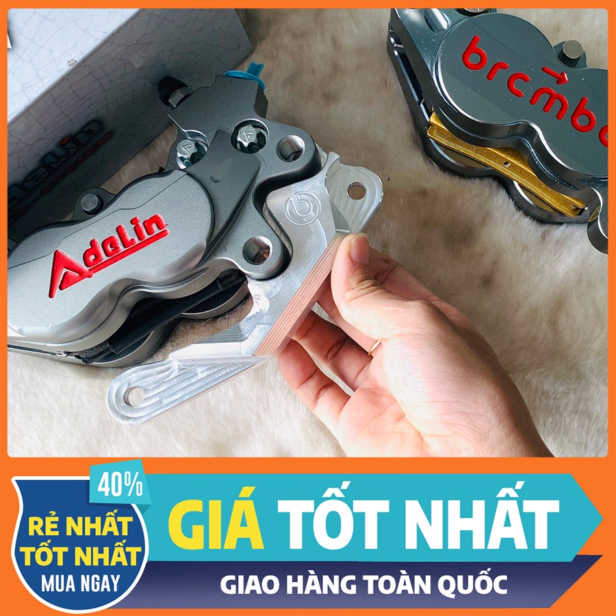 PÁT CNC - Pát Trước xe Winner (loại Mỏng) gắn đĩa size 260mm, HEO DẦU 4piston BRCMBE, ADELIN