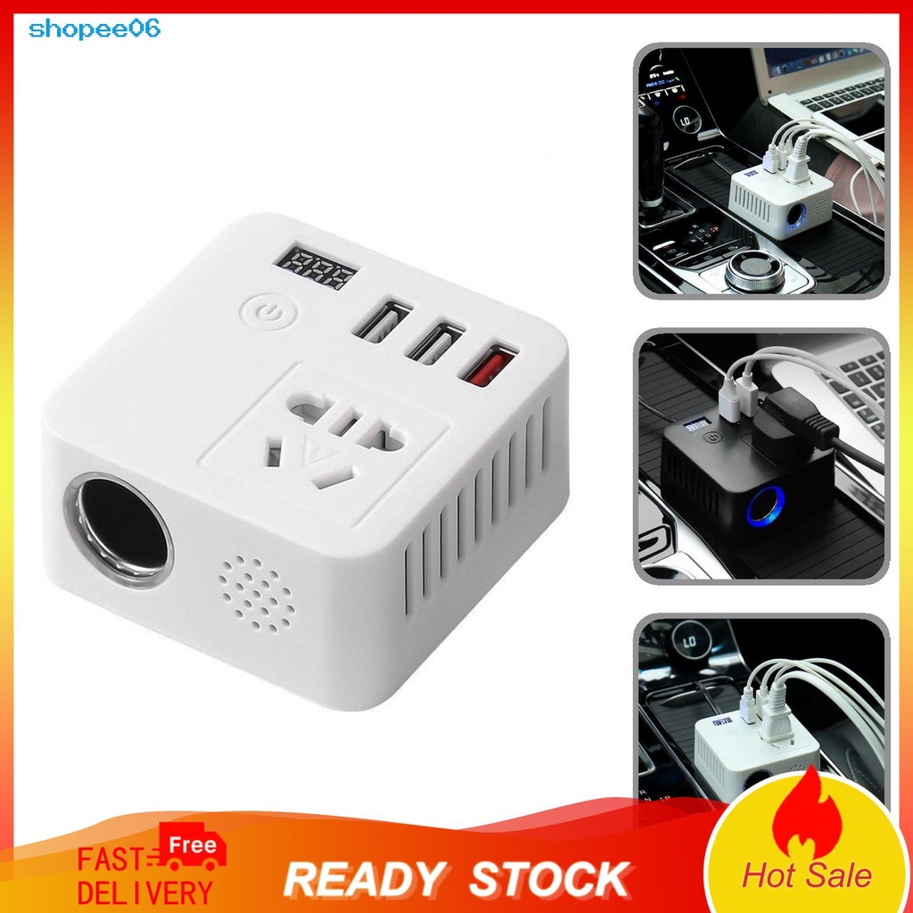 Bộ biến tần xe hơi LCD PEMG 150W 12V sang 220 V tiêu thụ điện năng thấp