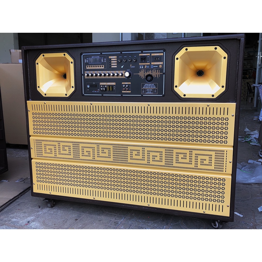 Loa kéo Karaoke 2 Bass 40 đôi - Mạch reverb - Bass treb nhập nge cực hay