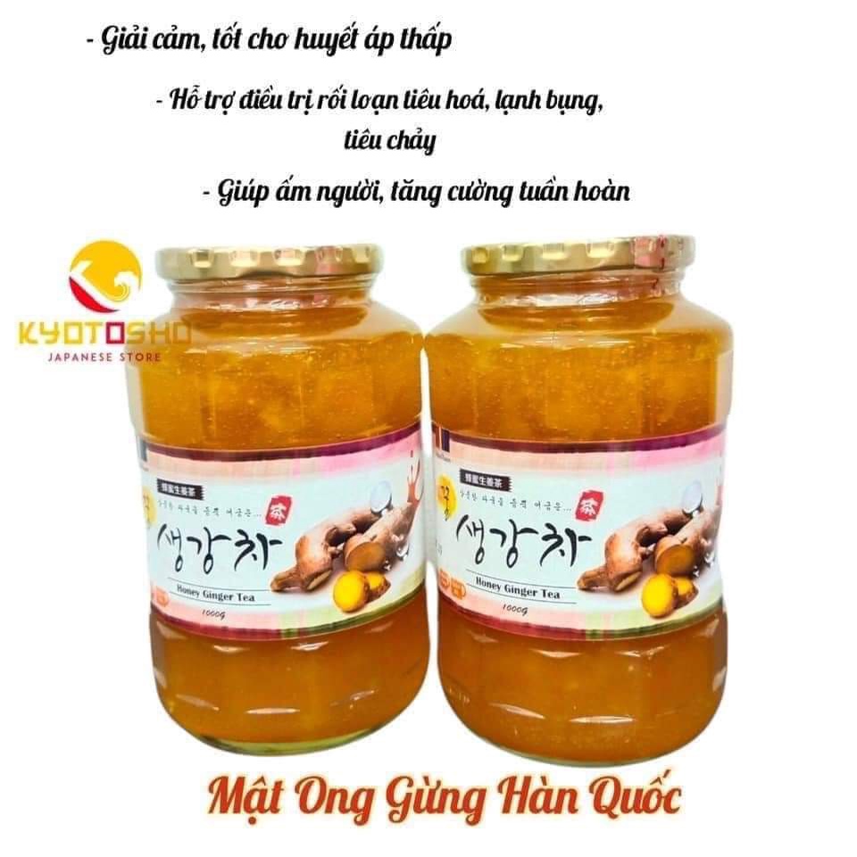 Mật Ong Chanh Vàng/ Mật Ong Gừng Hàn Quốc Tốt cho Sức Khỏe - Hũ 1kg