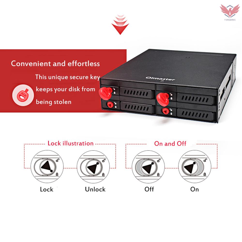 Ổ Cứng Fir Oimaster 4 Bays 2.5 '' Sata Hdd Ssd 5.25 '' | BigBuy360 - bigbuy360.vn