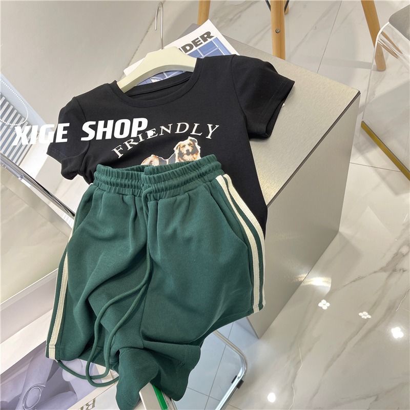 Quần Short Thể Thao Lưng Cao Ống Rộng Phong Cách Retro Mỹ