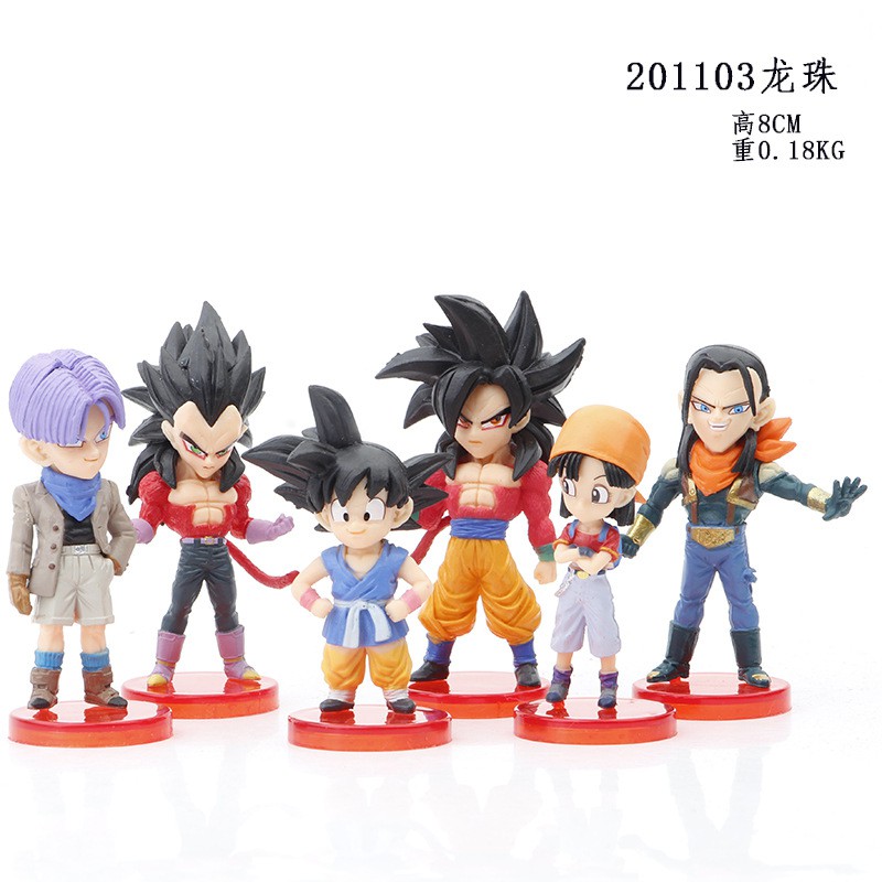 Bộ 6 Mô Hình Dragon Ball Chibi - 7 Viên Ngọc Rồng Cao 8cm