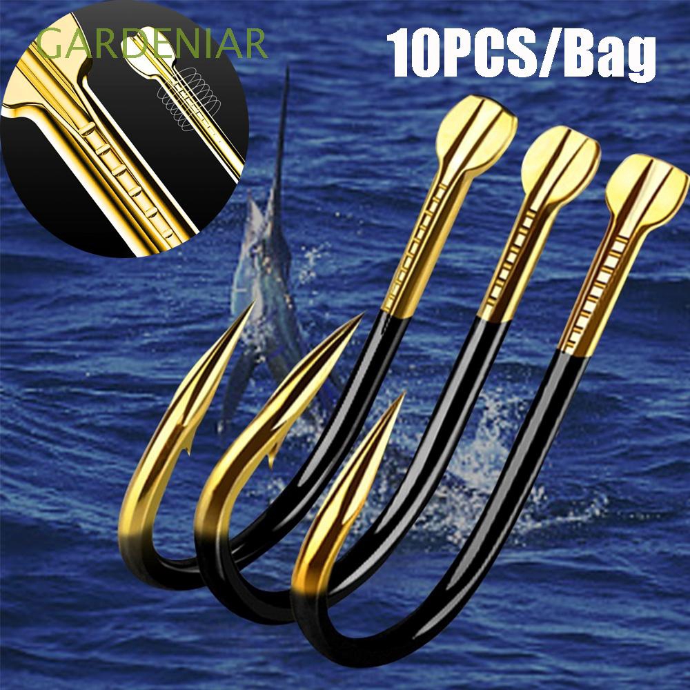 Bộ 10 móc câu cá bằng thép cacbon