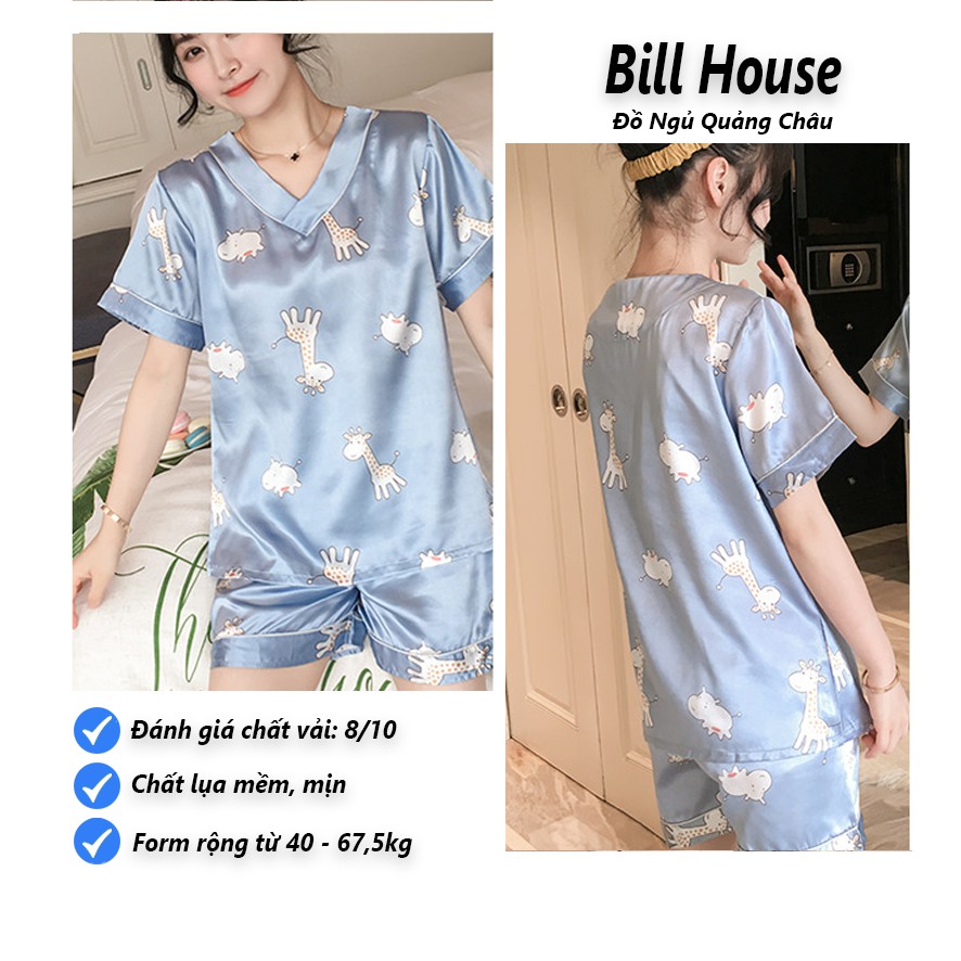 Đồ Bộ Nữ Chất Lụa Mềm Mịn Hoạt Hình Xinh Xắn Hè 2021 BC04 | BigBuy360 - bigbuy360.vn