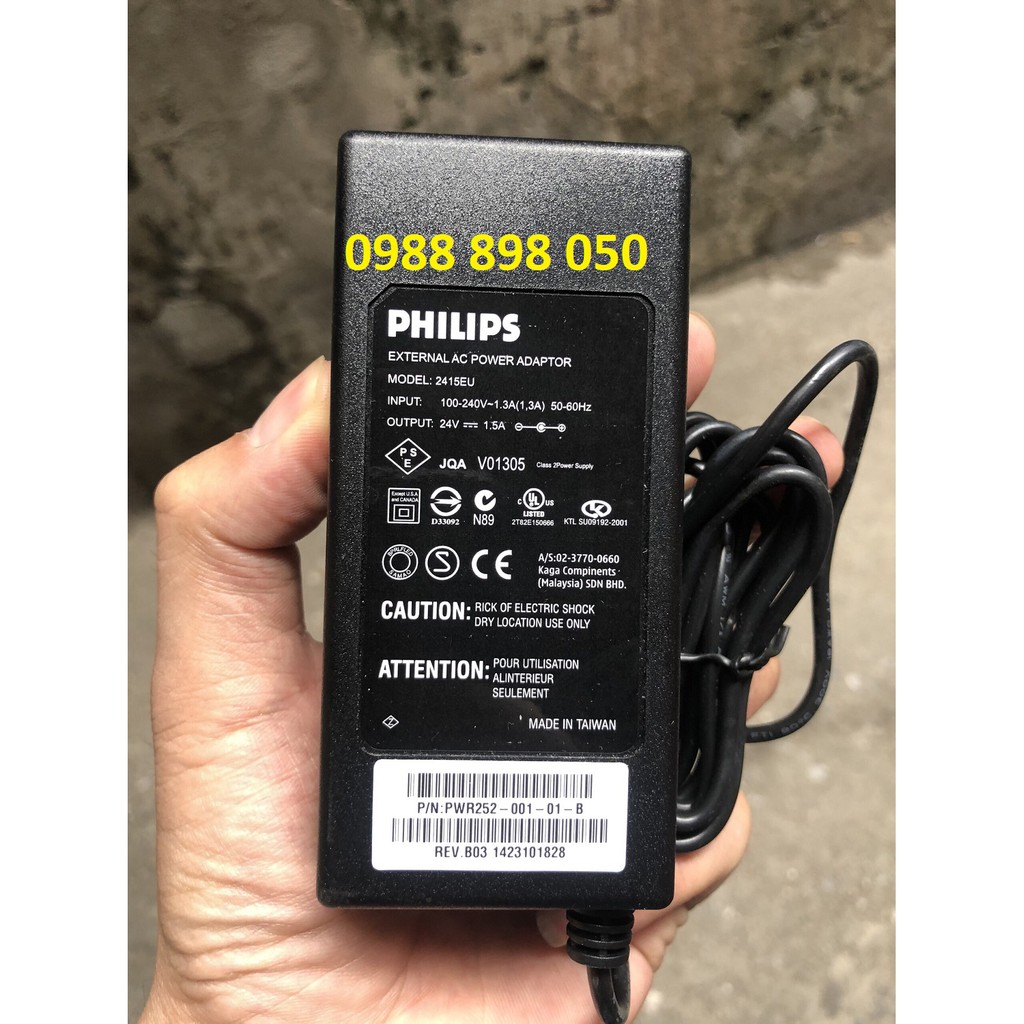 Adapter nguồn philips 24v 1.5a-24v1500ma hàng cao cấp