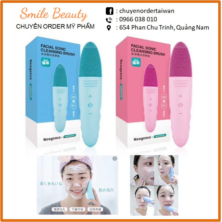 Máy rửa mặt neogence (sale 80%)