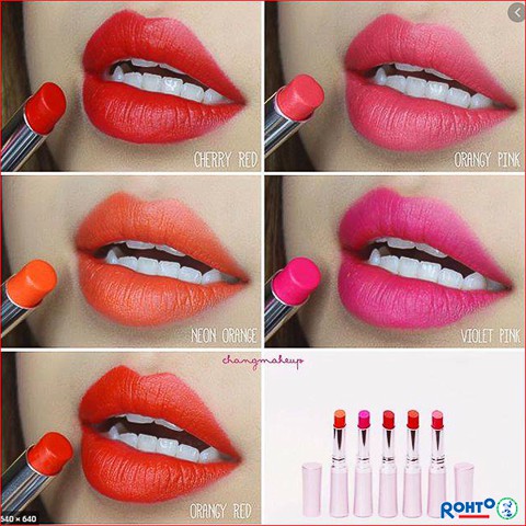 Son Lì Siêu Mịn Lip On Lip Silky Matte 2.2G (cherry red - đỏ anh đào)