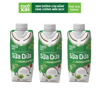 Sữa Dừa Cocoxim Matcha 330ML thùng 12 hộp