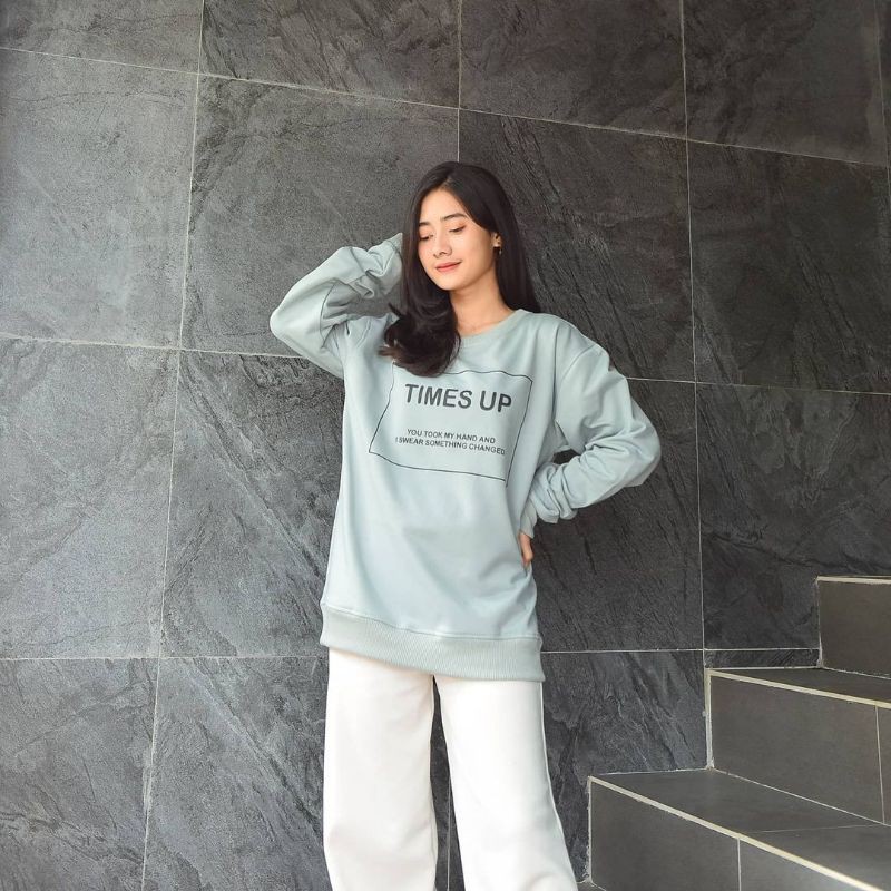 Áo Khoác Hoodie Oversize Phong Cách Hàn Quốc Bts Times Up