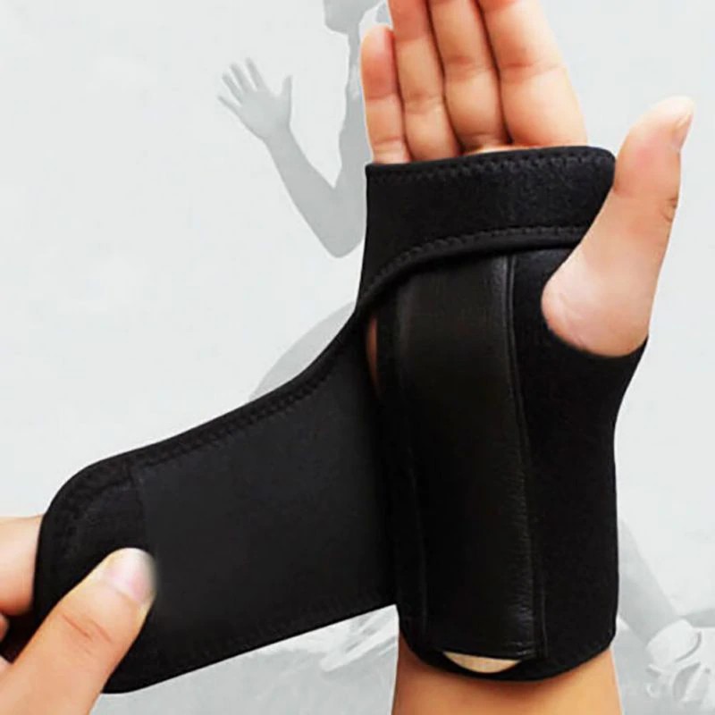 [Hàng mới về] Đai Quấn Cổ Tay Da Pu Hỗ Trợ Tập Thể Thao Chống Bong Gân