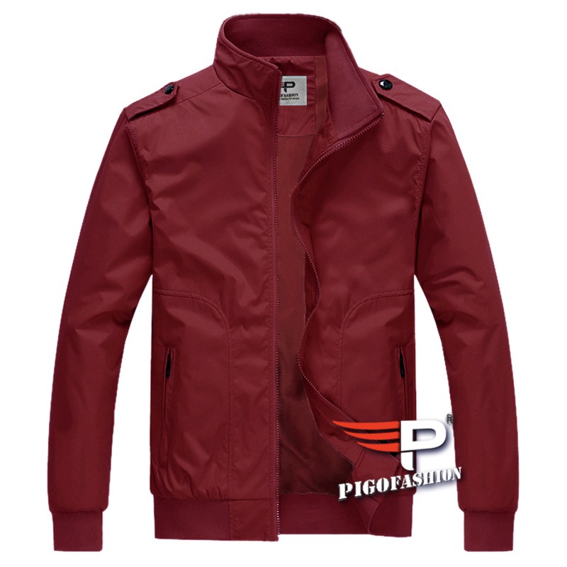 Áo Khoác dù nam cổ đứng túi khóa kéo hàn quốc Pigofashion SAKD25 (ĐEN) | BigBuy360 - bigbuy360.vn