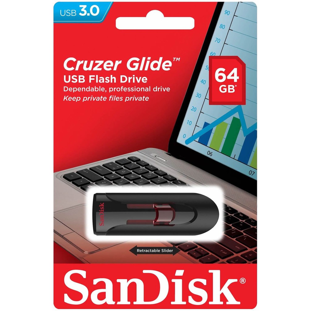 USB 3.0 Sandisk Cruzer Glide CZ600 16GB-64GB Sandisk