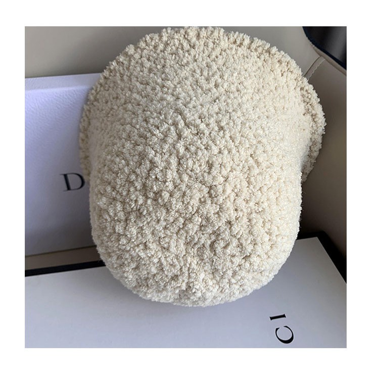 Mũ xô vải lông thời trang thu đông Hàn Quốc trẻ trung cho nữ