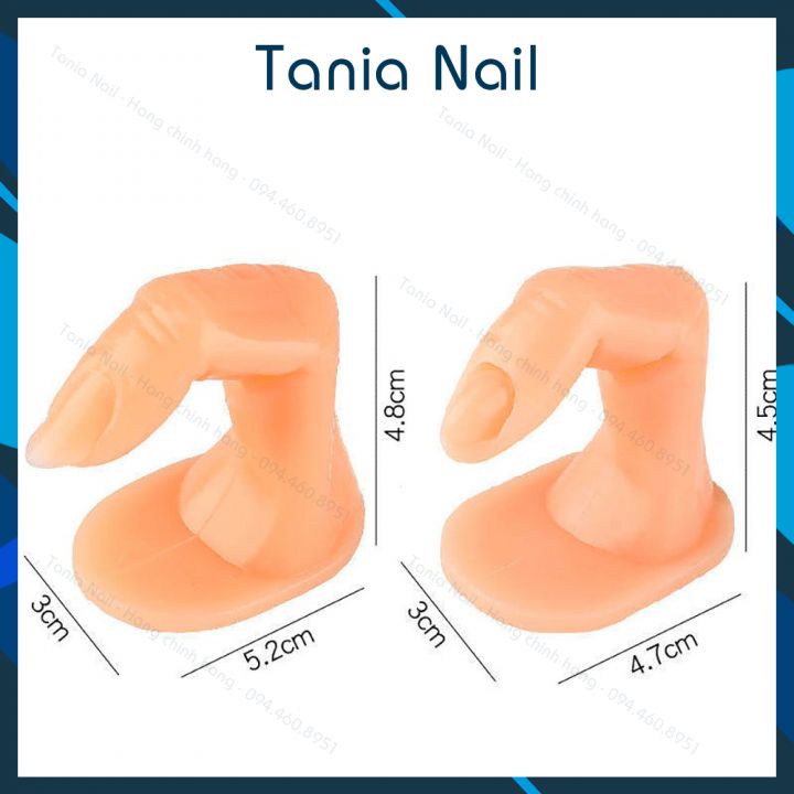 Ngón Tay Giả Học Nail Ngón Có Khóe Móng Nhọn