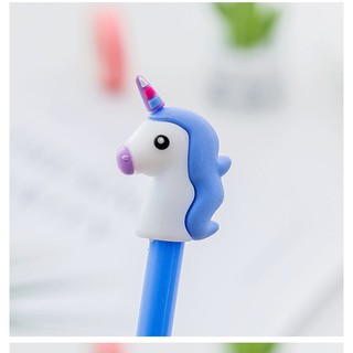 Bút nước cute đen nhiều màu độc giác unicorn