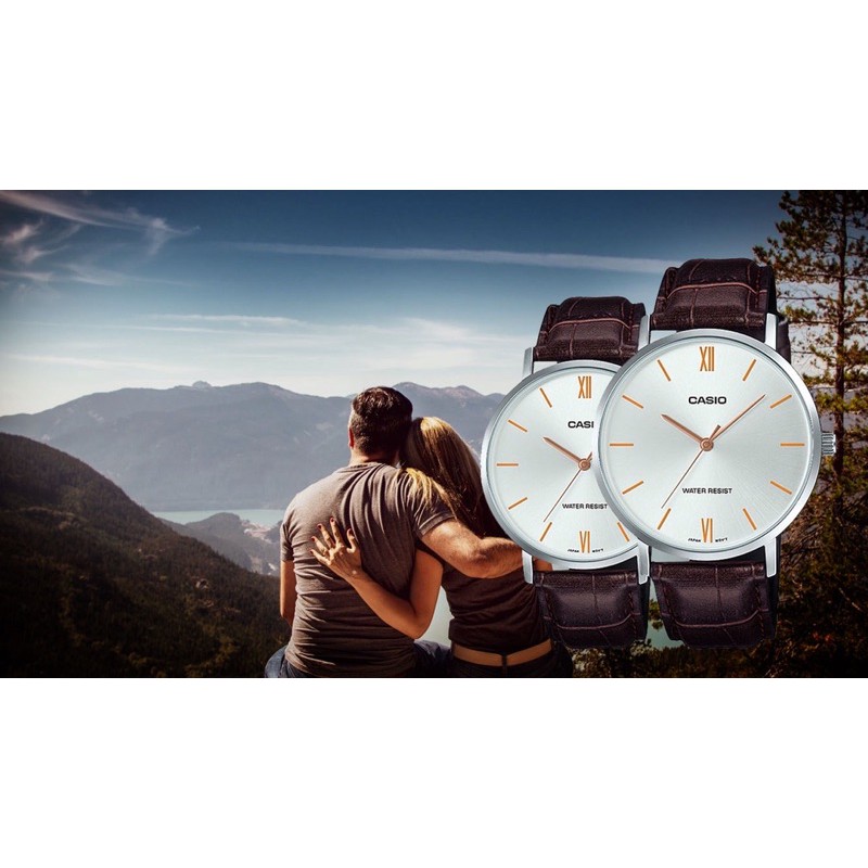 Đồng hồ nam dây da Casio Anh Khuê MTP-VT01L-7B2UDF