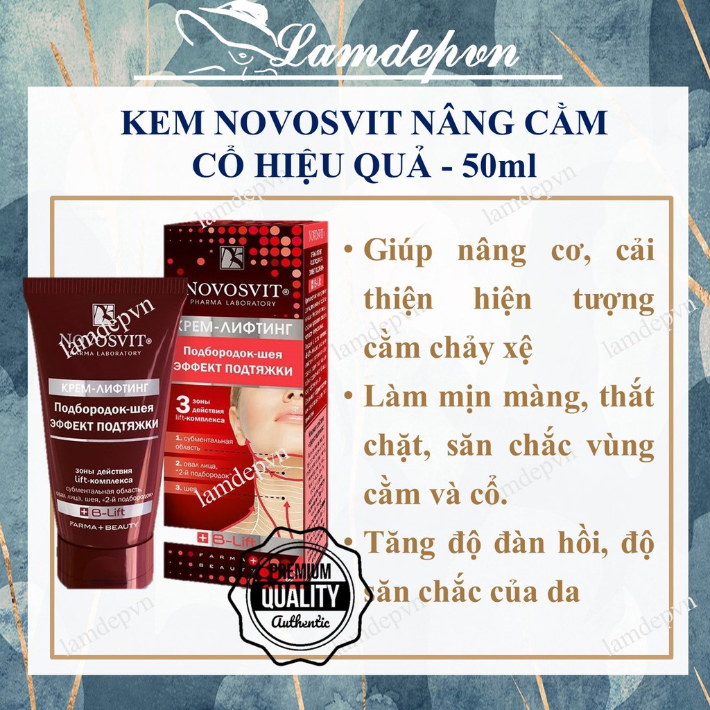 Kem nâng cằm cổ Novosvit chống chảy xệ