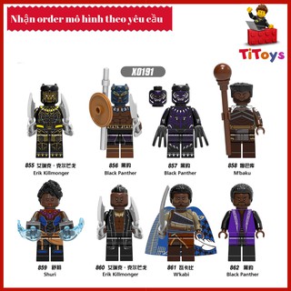 Minifigures các nhân vật trong Black Panther - Đồ chơi Lắp ghép Xếp hình Non Lego X0191