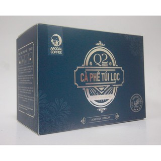 Cà phê túi lọc Robusta ARODAL loại đóng hộp 10 túi 10gram - Q2B, cafe nguyên chất, tốt cho sức khỏe