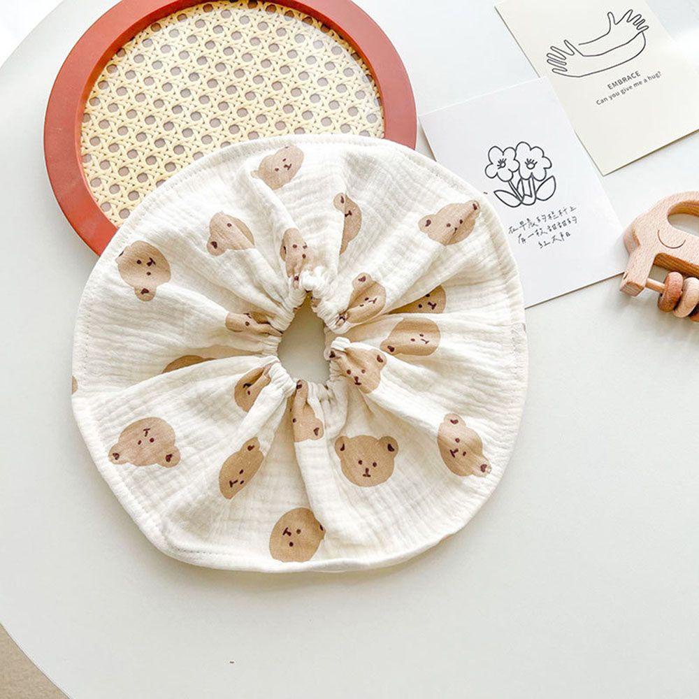 Yếm Ăn Bằng Cotton Họa Tiết Hoa Xinh Xắn Cho Bé